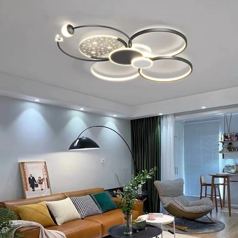 Light Luxury Intelligent LED Ceiling Lamp Modern Bedroom Corridor Dining Room Chandelier Creativity Indoor Decoration Lamps