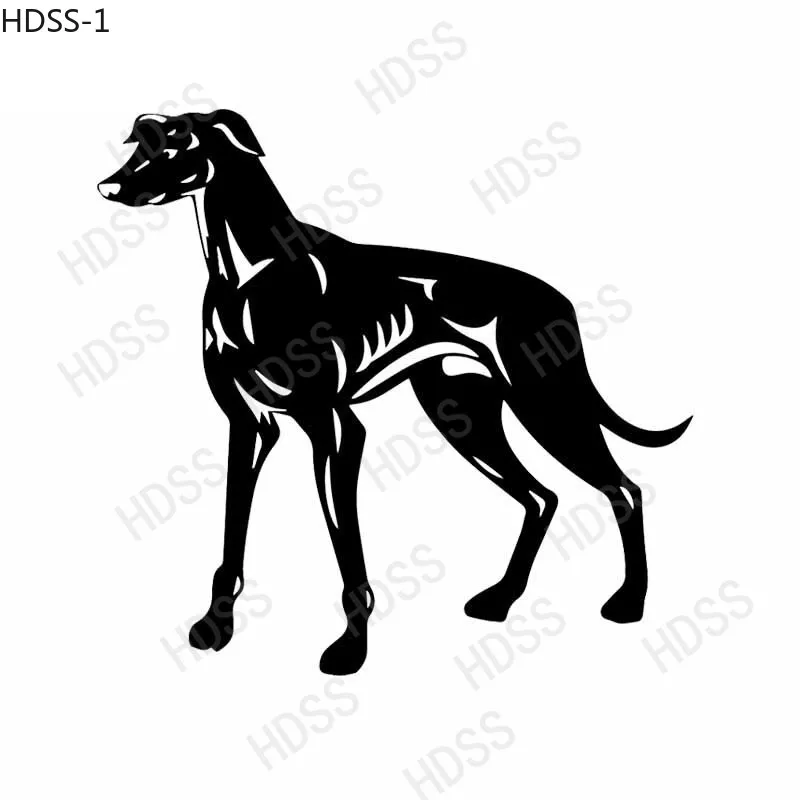 HDSS Greyhound Dog Car Stickers Funny Vinyl Animal Stickers Windshield Stickers Motorcycle Helmet Laptop Decorative PVC