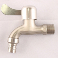 Stainless Steel Washing Machine Adapter Connector Bathroom Faucet Wall Mounted SUS304 Washing Tap