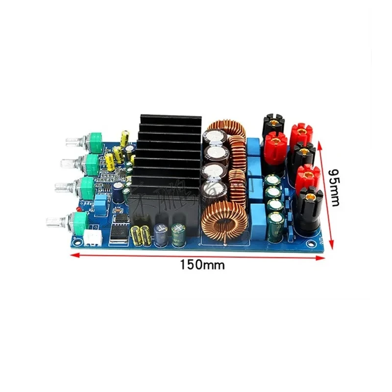 DC20-48V 2*300 Вт + 150 Вт TAS5630 2,1-канальный HIFI сабвуфер с тяжелыми басами класса D, плата цифрового аудиоусилителя