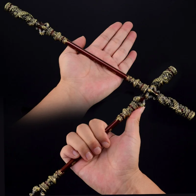 35CM Chinese Mythology Game Black Myth-Wukong Peripheral Weapon Ruyi Golden Cudgel 3D Carved Alloy Material Birthday Gift