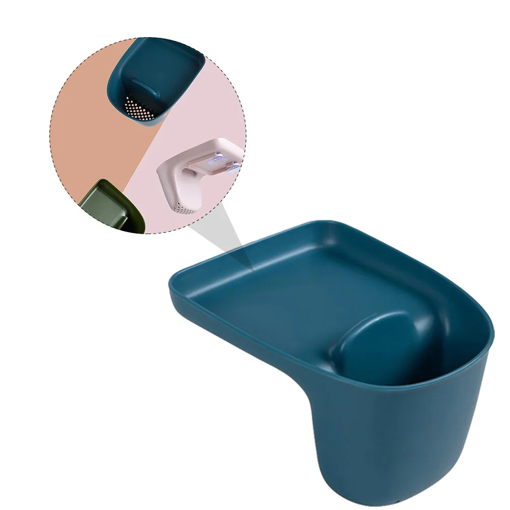 

Suction Cup Kitchen Sink Storage Rack Large Capacity Plastic Organizer For Utensils Drainage Basket Bathroom Tableware Holder
