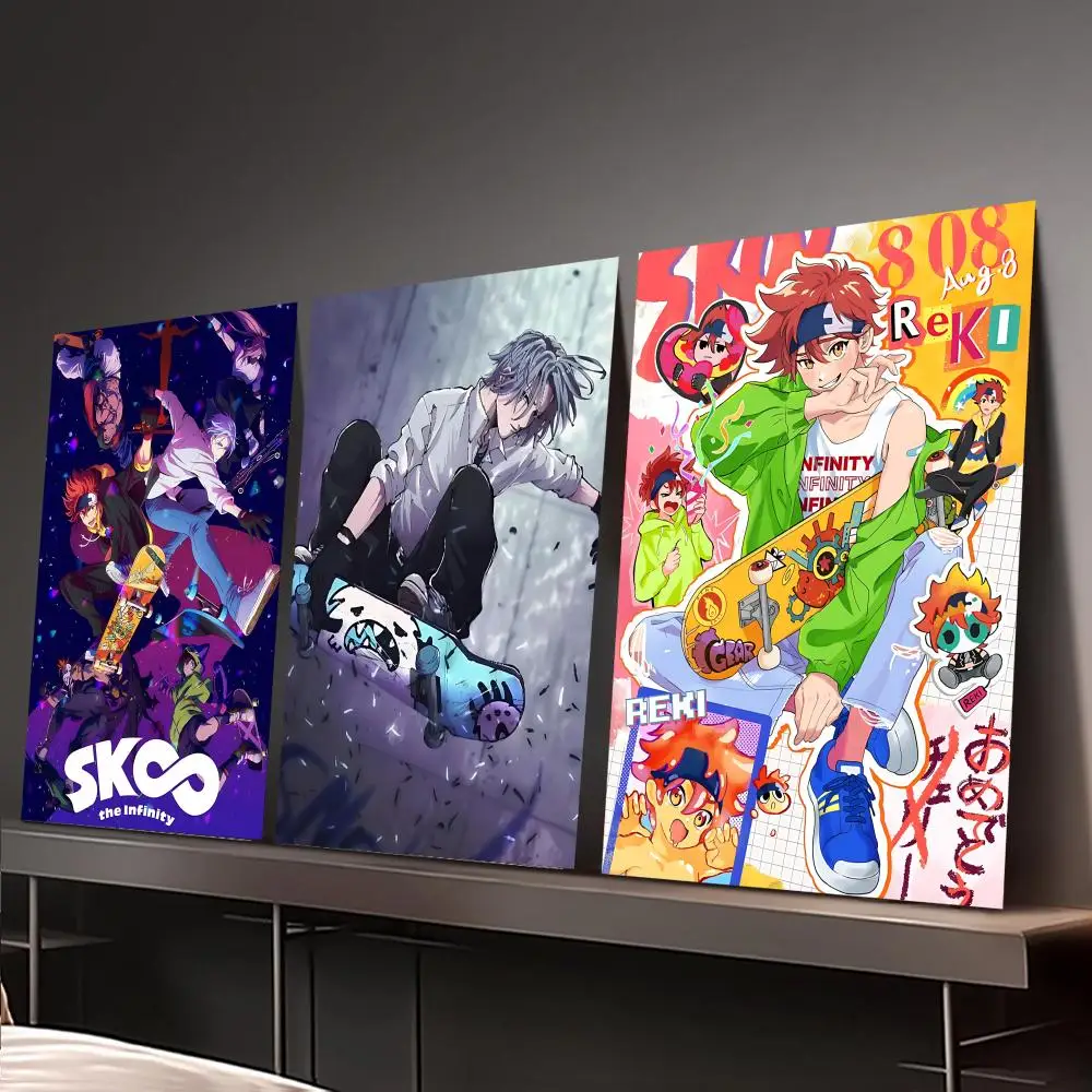 1PC Anime Cool Boy S-Sk8 The Infinity Poster Home decor HD sticky wall waterproof home living room bedroom bar decoration