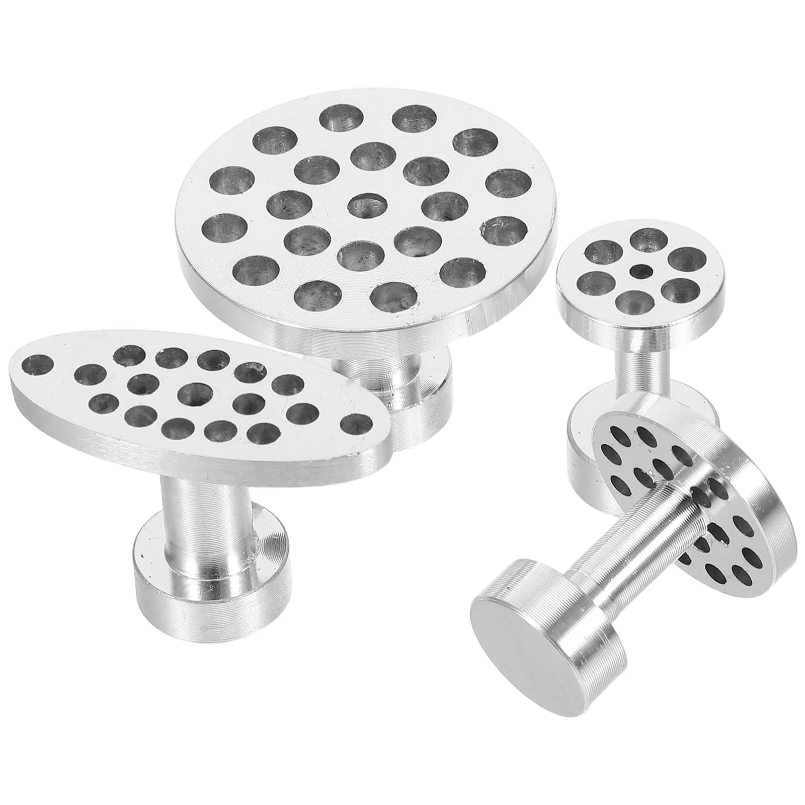 

4pcs Kit Aluminum Alloy Dent Puller Tabs Paintless Removal Tool For Auto Body Small Dents Slide Hammer