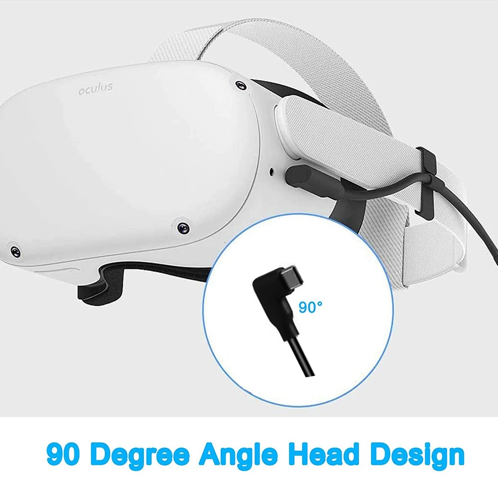 AA08-VR Data Cable, Type A To Type C Vr Data Extension Cable For Oculus Quest Headsets And Gaming Computers