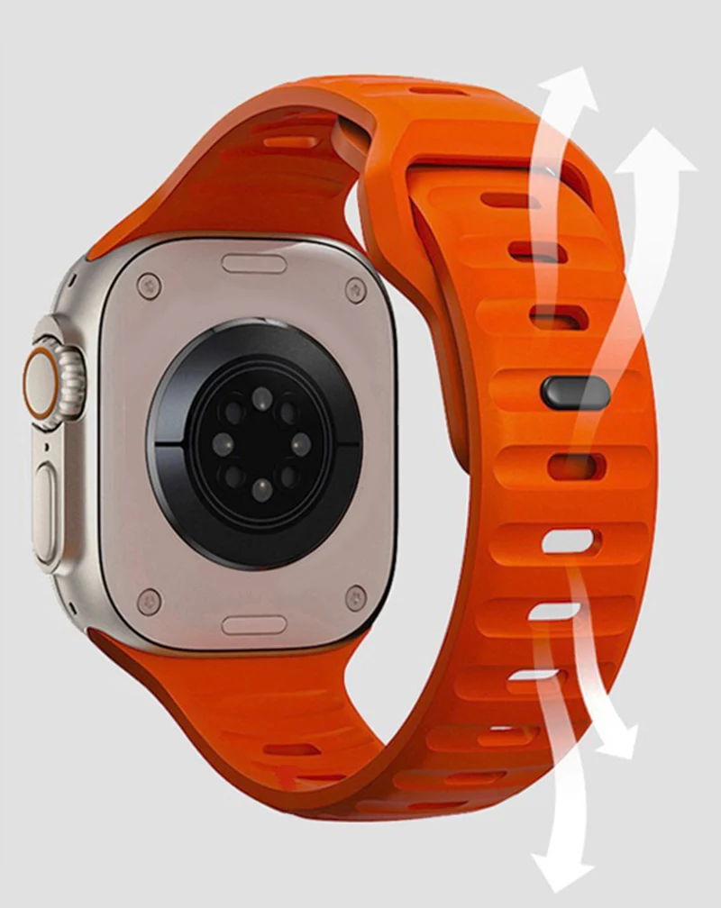 Correa de silicona para Apple Watch, pulsera Ultra de 44mm, 40mm, 45mm, 41mm, 49mm, 42mm, 38mm, 44mm, 45mm, iWatch Series 7 se, 3, 4, 5, 6, 8