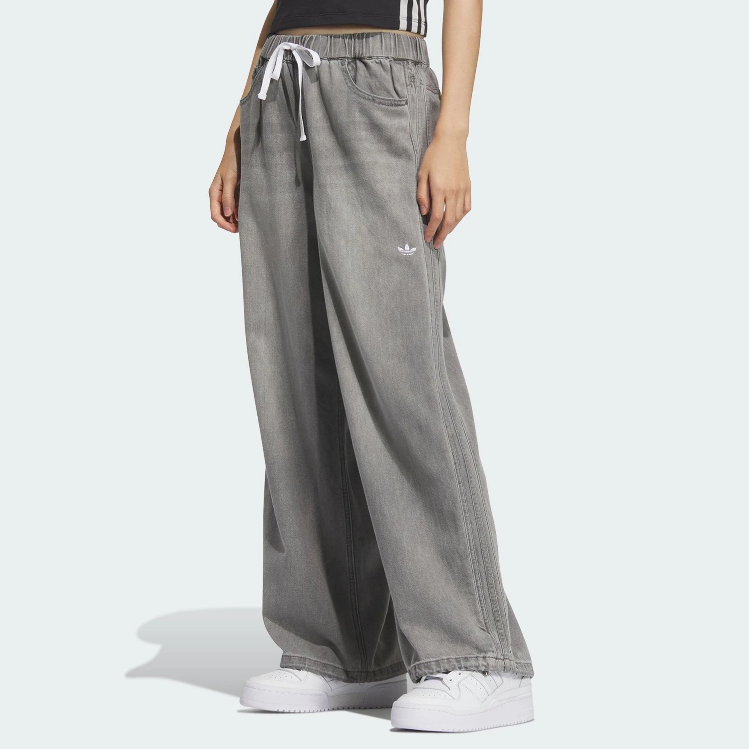 Adidas genuine Trefoil Women's Loose Durable Everyday Casual Pants KC5839