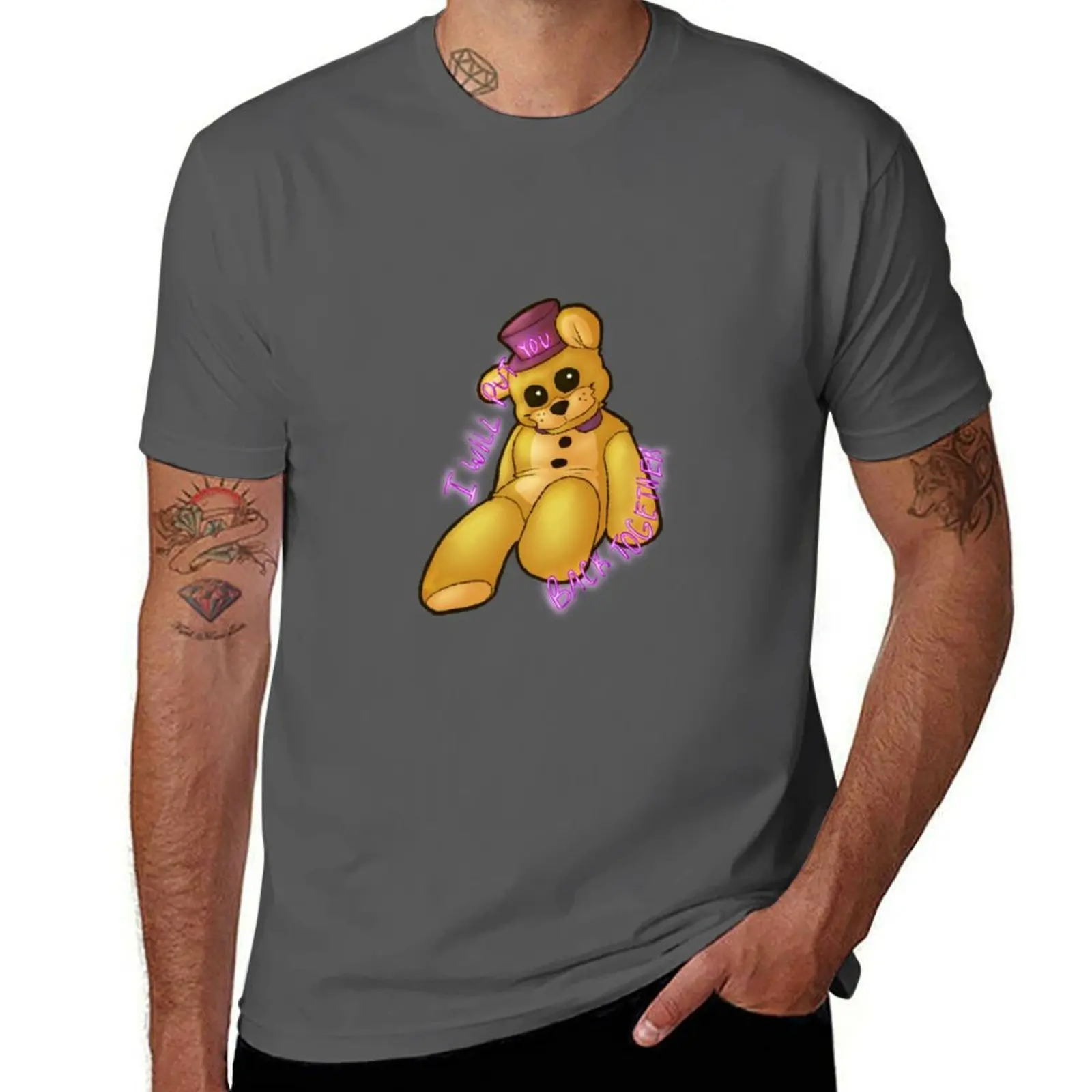 Fredbear Plush T-Shirt Sweat Absorbing Sports Tee Shirt