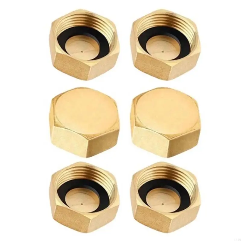 Heavy Duty Brass Threaded Cap For Water Pipe Leakproof Installation Corrosion Resistant 