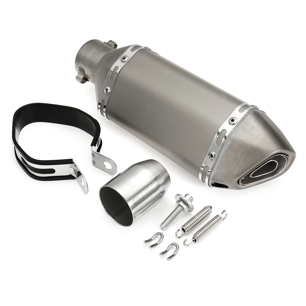 

310mm 38-51mm Universal Motorcycle Ak Exhaust Modified Muffler Pipe Scooter Pit Bike Dirt For Honda CBR250 CB400 YZF FZ400 Z750