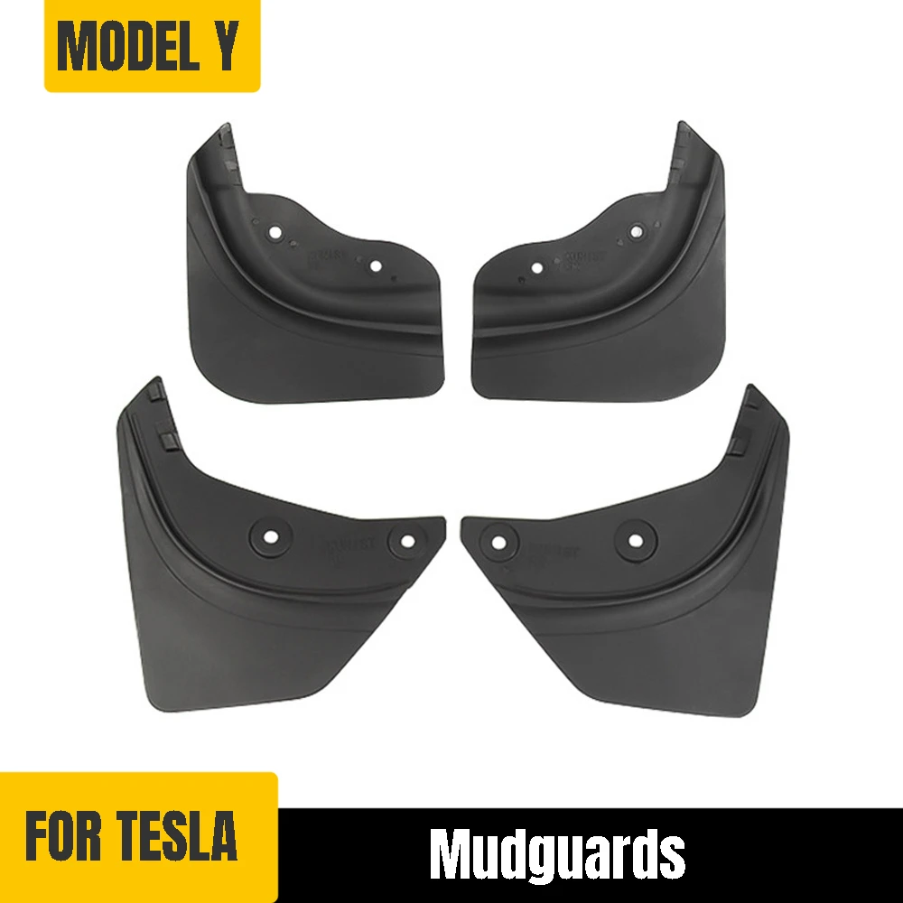 Mudguards for Tesla Model Y 2024 2023 2022 2021 Car Wheel Mud Flaps Splash Guards MudFlaps Front Rear Fender TPE Protector 