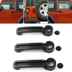 3Pcs/Set Car Exterior Door Handle Tailgate Cover Trim For Jeep Wrangler JK 2 Door 2007-2017