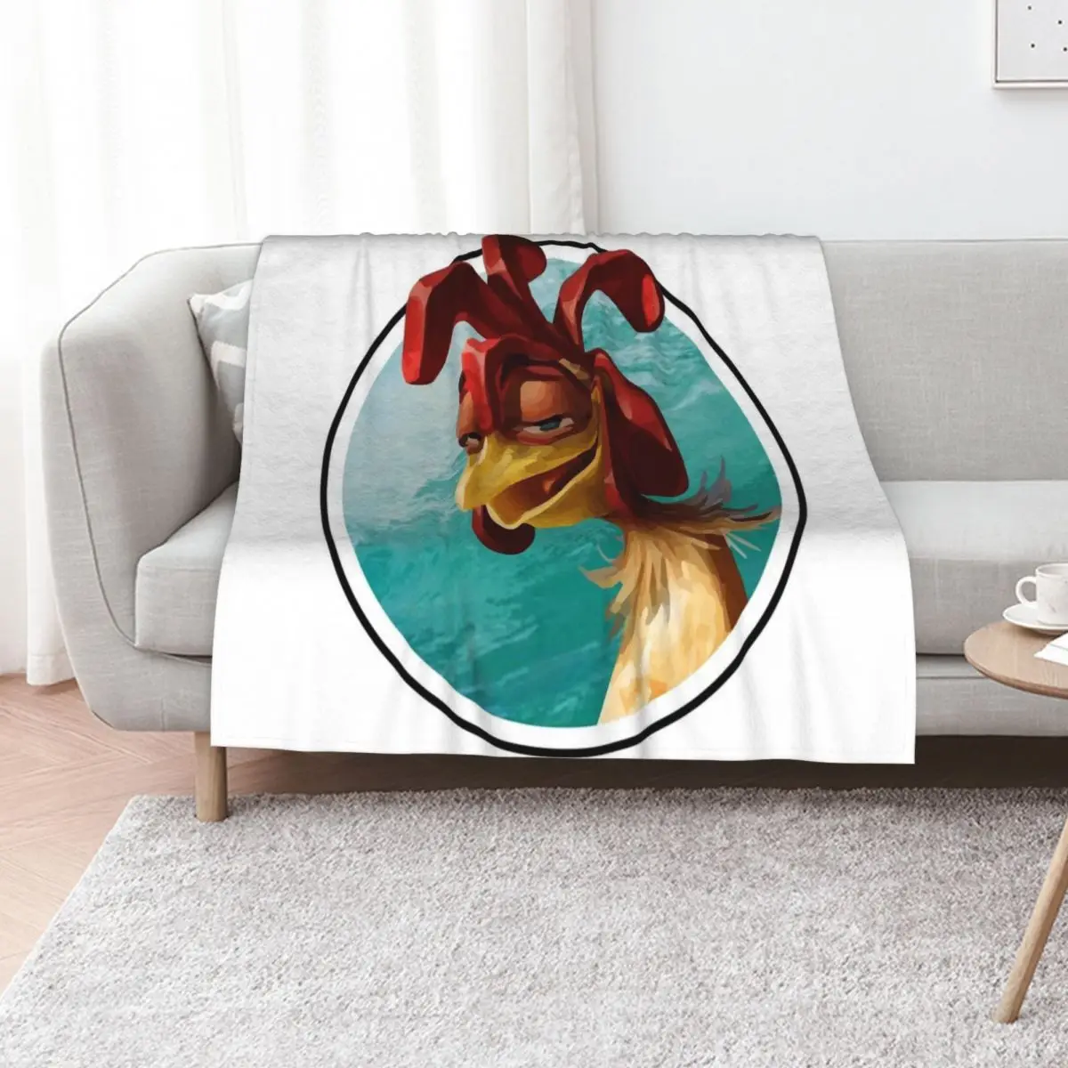 

chicken joe surfs up - sweet surf Throw Blanket Blankets For Sofas funny gift Soft Plaid heavy to sleep Blankets
