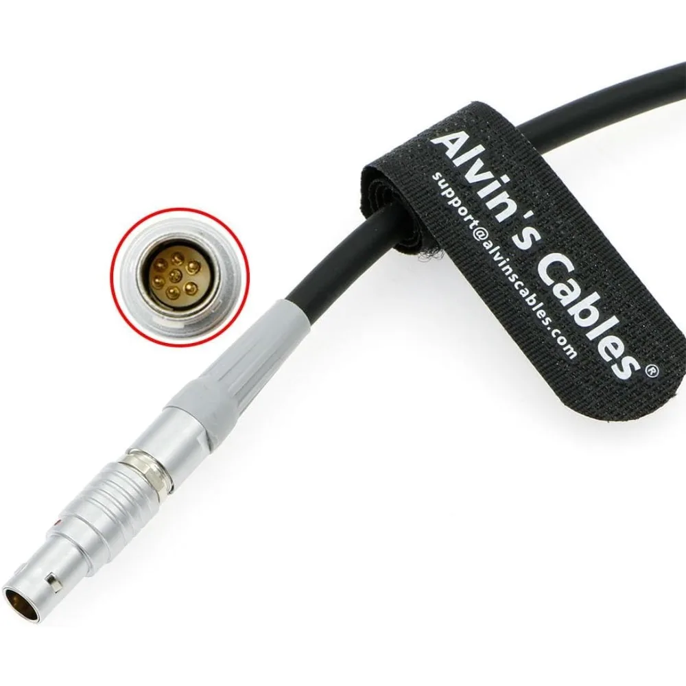 Alvin’s Cables CAM 7 Pin to Hirose 8 Pin + DTap Cable for ARRI RIA-1| cforce RF Motor for Sony F5| F55| Venice Remote Compatible