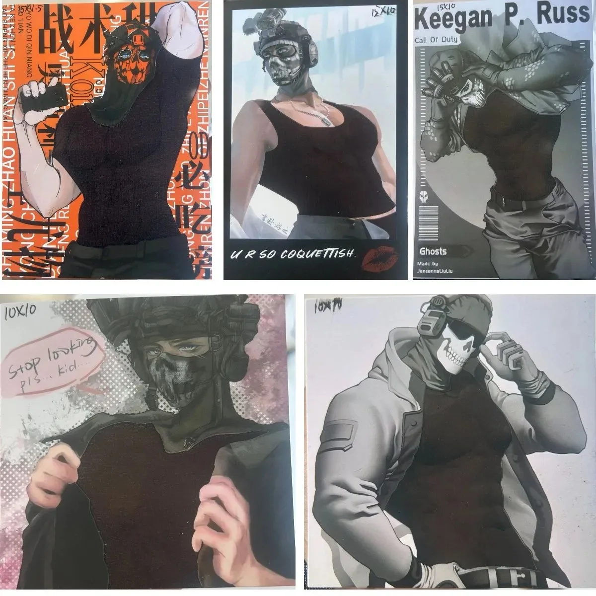 

Товары для косплея Call of Duty Ghost Girl Keegan, теплая карта, памятная коллекция, подарок для лучших друзей, украшение для рабочего стола