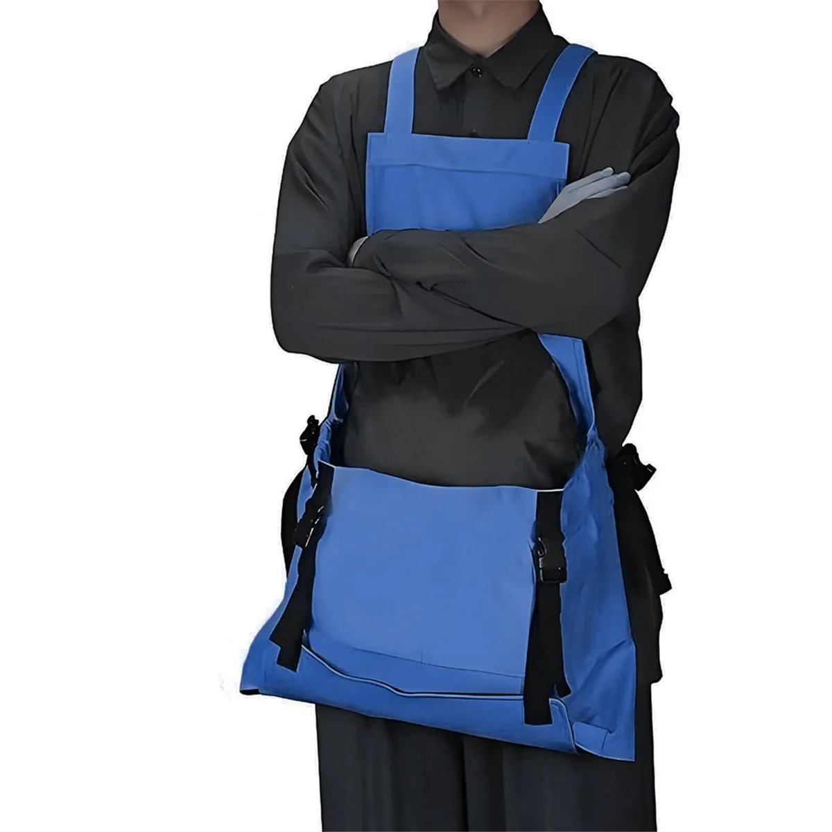 

ABTX садовые фартуки для женщин с карманами, водонепроницаемый садовый фартук, корзина для урожая для сборника фруктов и ягодов, синий