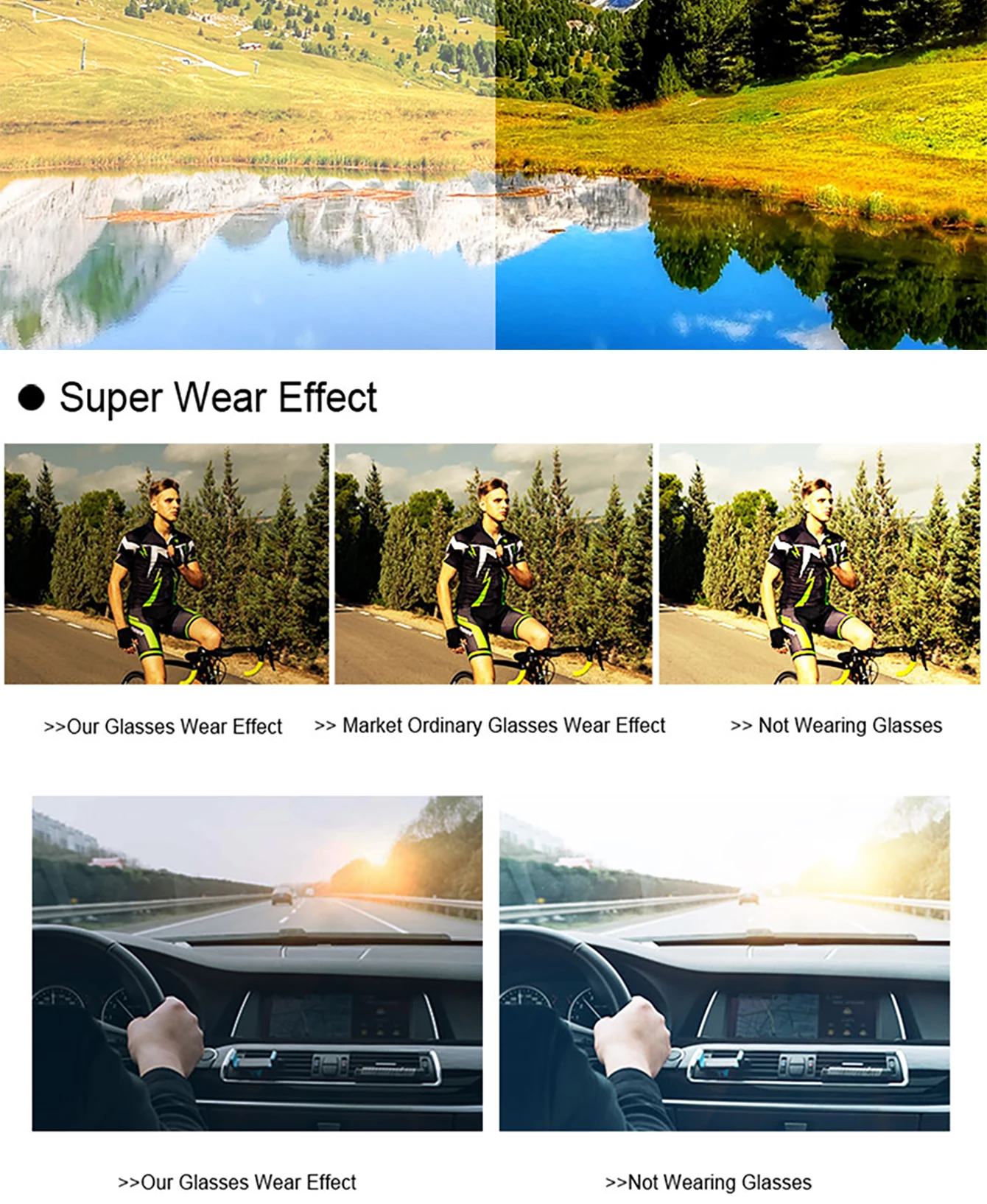 Photochrome Outdoor-Sport-Sonnenbrille für Herren und Damen, MTB, Fahrrad, Laufen, Radfahren, Winking-Brille, Sonnenlicht bis Grau – Detail 16