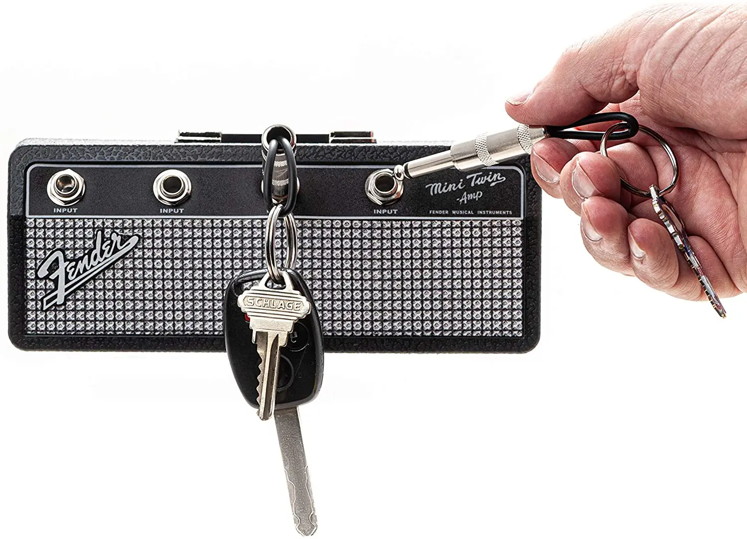 Key Holder Blues Music Storage Guitar Wall Keychain Vintage Amplifier Home Decoration Gift Llaveros