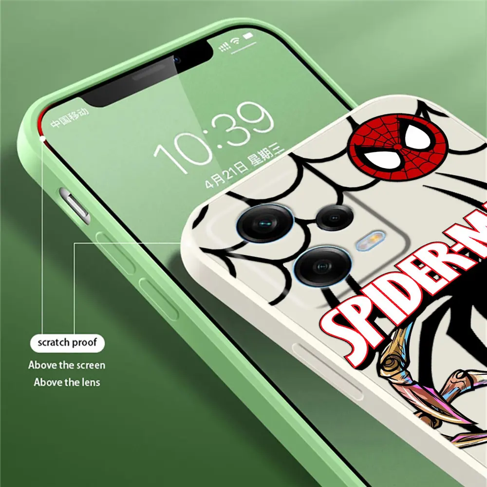 Fundas For Xiaomi Redmi Note 13 Pro Plus 12 12S 11 11S 10 10S 9 9S 8 Pro 5G Phone Case Silicone Cover Marvel Spderman Venom Art