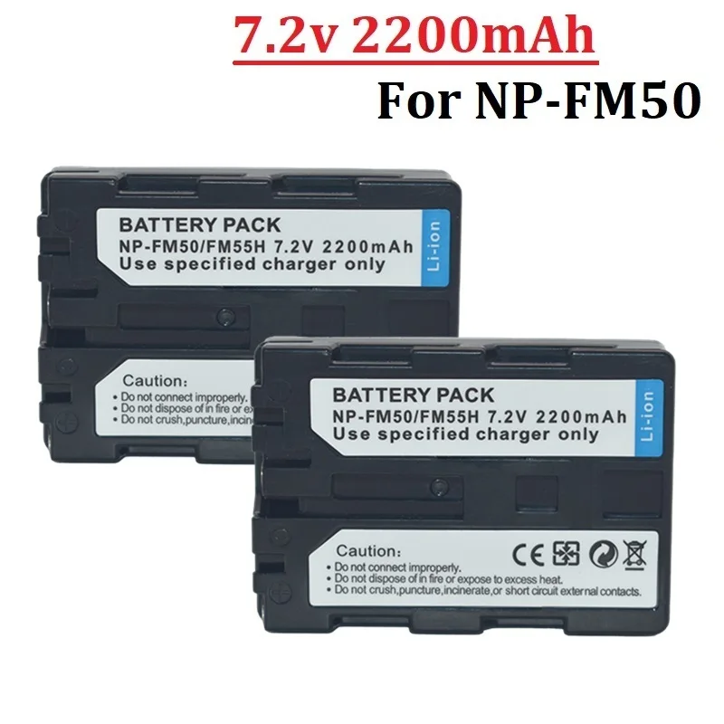 

2200 мАч NP-FM50 NP-FM55H Аккумулятор для камеры Sony NP FM50 FM55H NP-FM30 NP-FM50 NP-FM51 NP-FM70 NP-QM70 NP QM71 QM71D FM90