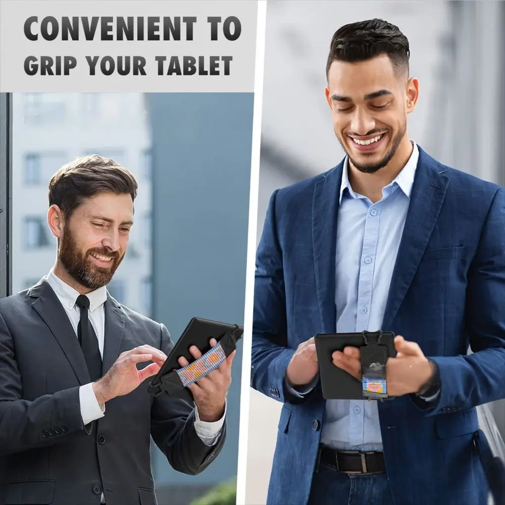 

PU Leather 6-8" eReader Secure Hand Strap High Elastic Versatile Tablet Finger Grip Holder for Kindle/Kobo/Voyaga/Lenovo