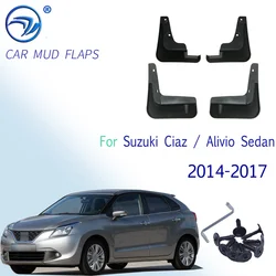 Car Molded Mud Flaps For Suzuki Ciaz / Alivio Sedan 2014-2017 Mudflaps Splash Guards Mud Flap Mudguards Fender 2015 2016