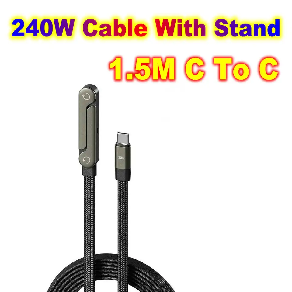 USB Type C Flat Phone Charger Fast Charging Cable C Kick Cable Stand Invisible Support Foldable Holder Charge Bracket For iPhone, image 13