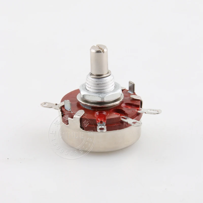 10pcs WTH118-1A(2W) 2K2 4K7 10K 100K 220K 330K 470K 1M ohm  Rotary Taper Potentiometer 2watt