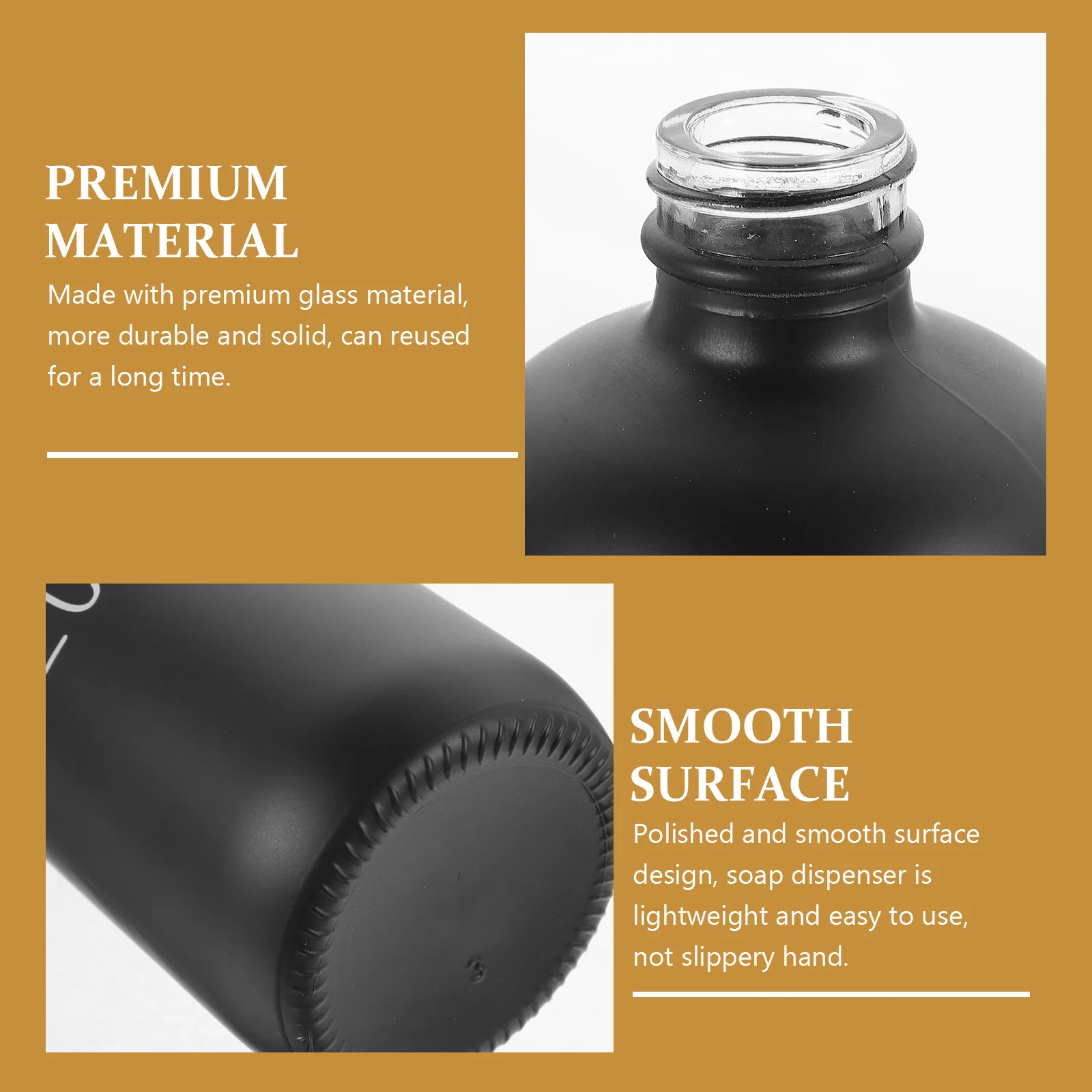 

2Pcs Manual Lotion Pump Bottle Shampoo Dispenser Refillable Cream Jar for Bathroom Countertop Portable Lightweight Design