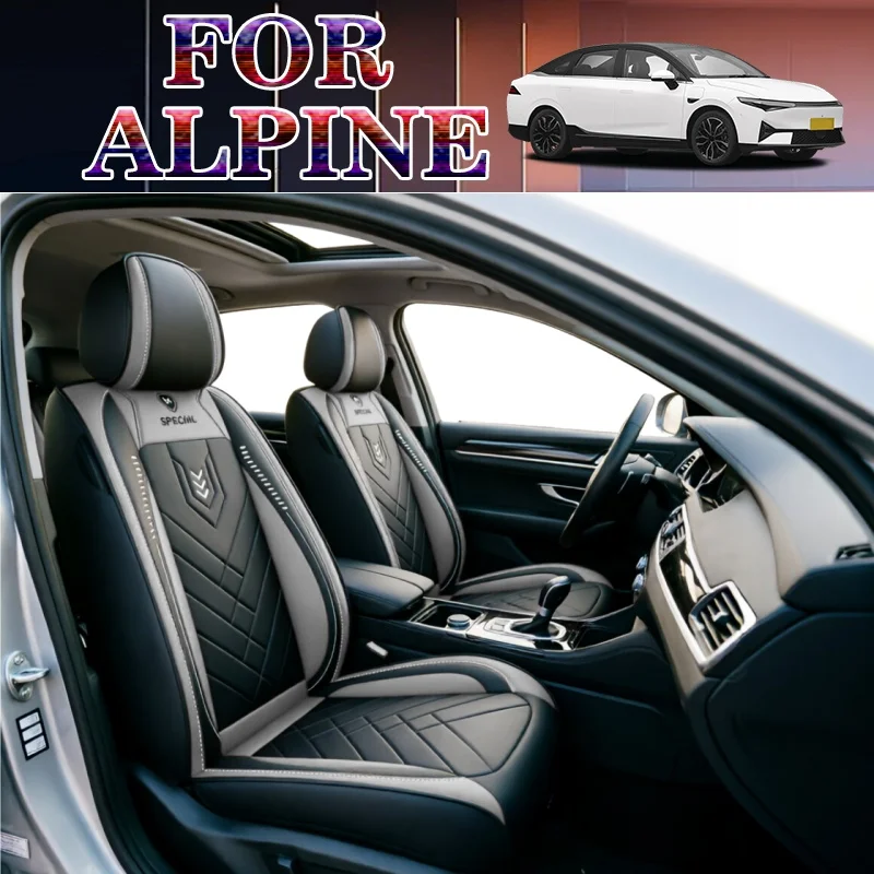 2-seat car seat covers For Alpine Series, standard model, driver and passenger seat covers, 4-piece set, with storage bags