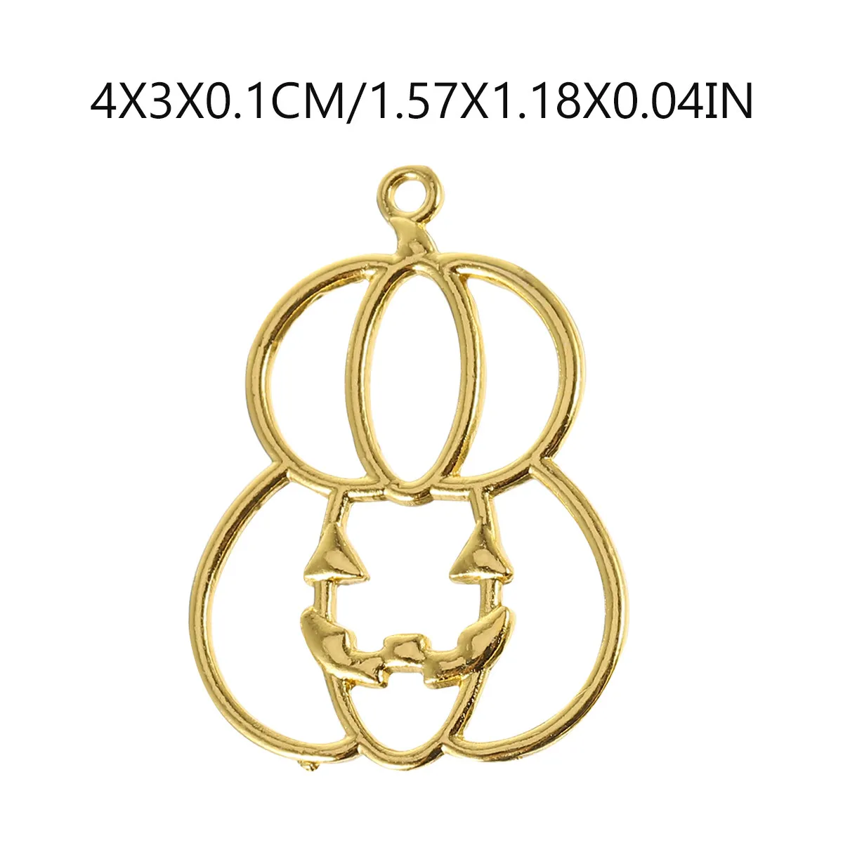 20Pcs Premium Pumpkin Shape Resin Molds for DIY Jewelry Making Pendant Art Craft Necklace Bracelet Dangle Sweater Chain