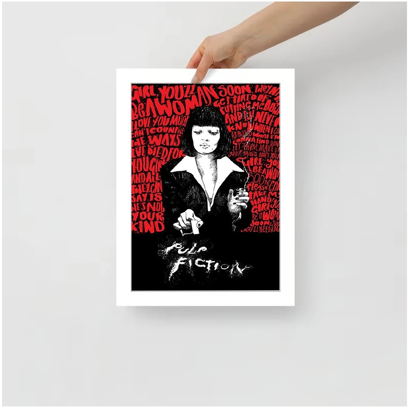 Home Decorations Pulp Fiction Classic Movie poster Custom Decorative Canvas Posters Paintings on the Wall Paintings for Bedroom