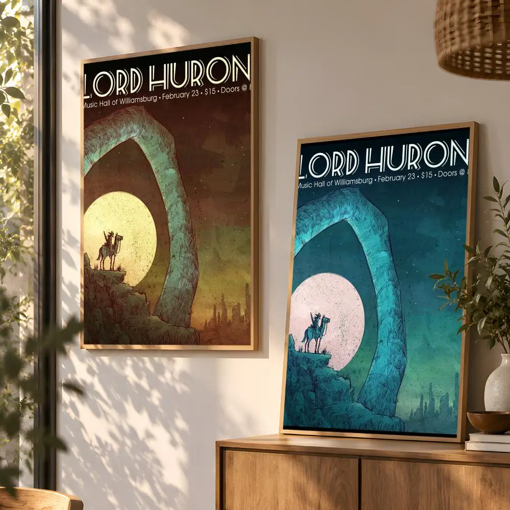 L-Lord H-Huron Band Vintage Poster Wall Art Home Decor Living Room Bedroom Office Dorm Apartment Gift