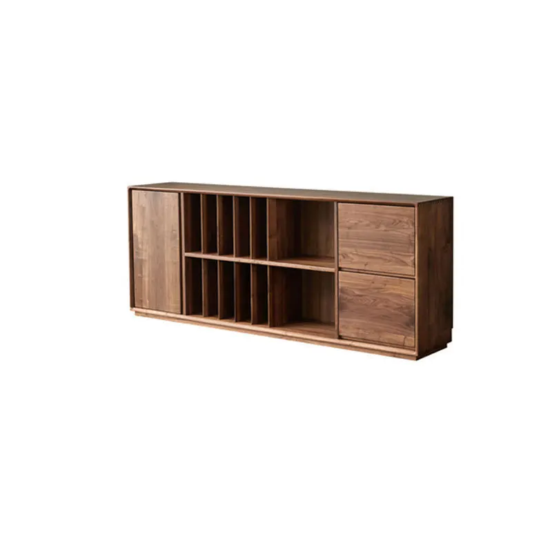 

North American black walnut locker, modern simple Nordic home living room multi-function cabinet