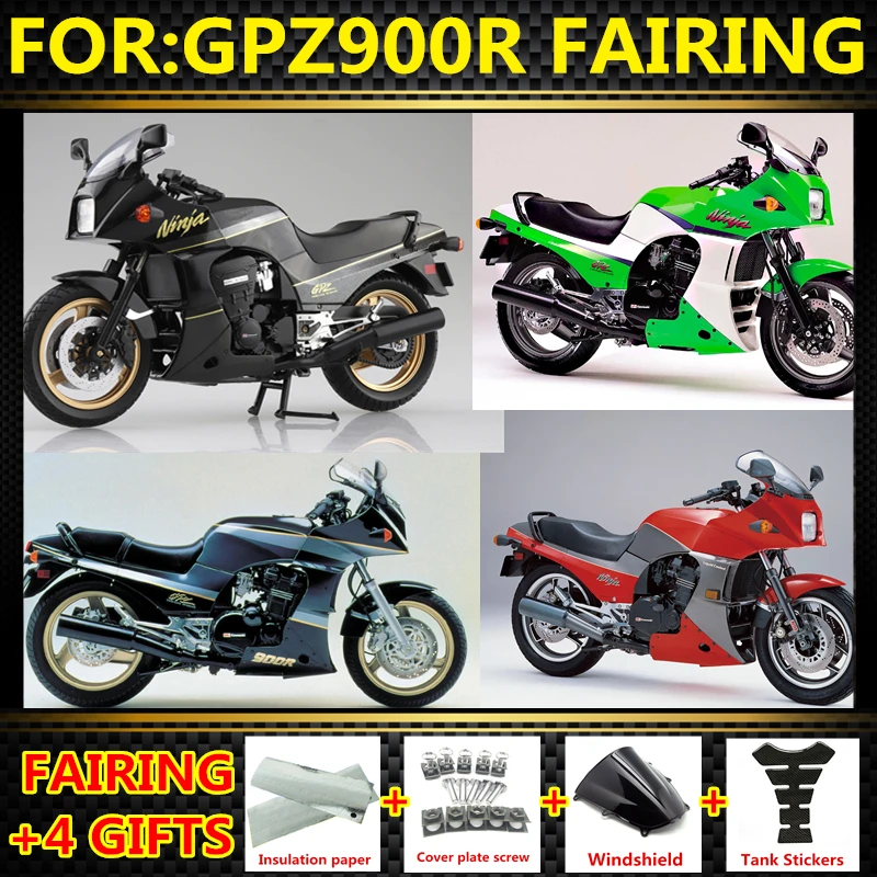 

NEW ABS Motorcycle full fairing kit fit For GPZ 900 GPZ900R ZX900A Ninja 900 bodywork Fairings kits set