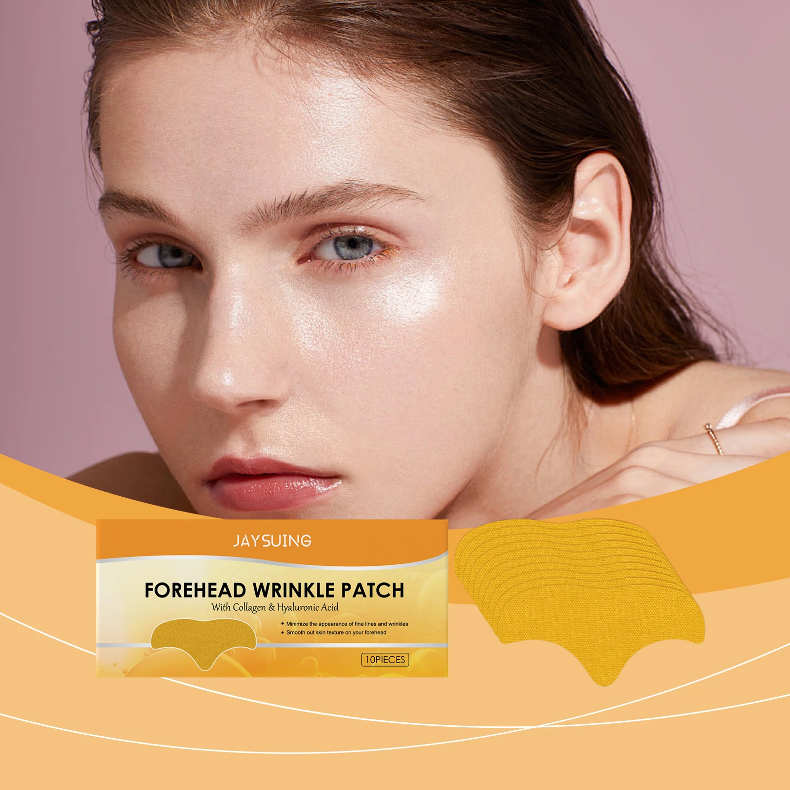 

Forehead Patches for Anti Wrinkles Aging Collagen Frown Lines Removal Gel Lift Firming Mask Hyaluronic Acid Moisturizing Sticker