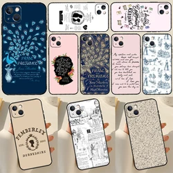 Pride And Prejudice Jane Austen Phone Case For iPhone 13 12 11 14 15 16 Pro Max Case For iPhone XR X XS Max Plus Coque Capa