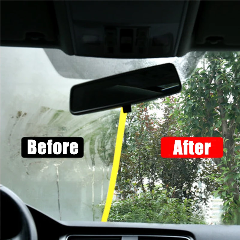Automotive glass anti-fog agent; water and rain repellent; rearview mirror fog care. S5
