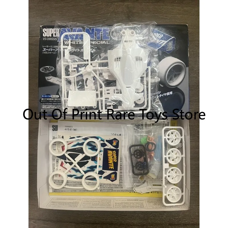 Tamiya Mini 4WD 94639 Super Avante White Special Edition Model Car Collectible Toy Racing Vehicle Figurine for Collection Gift