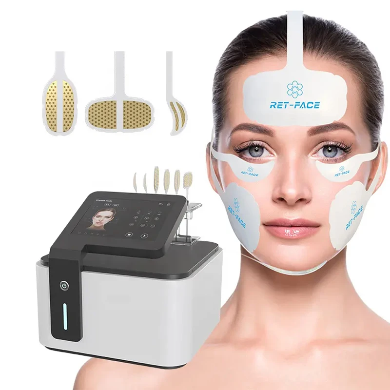 Desktop EMS RF High Frequency Facial Beauty Machine for Skin Tightening Face Lifting EMS Magnetic Facial Firming