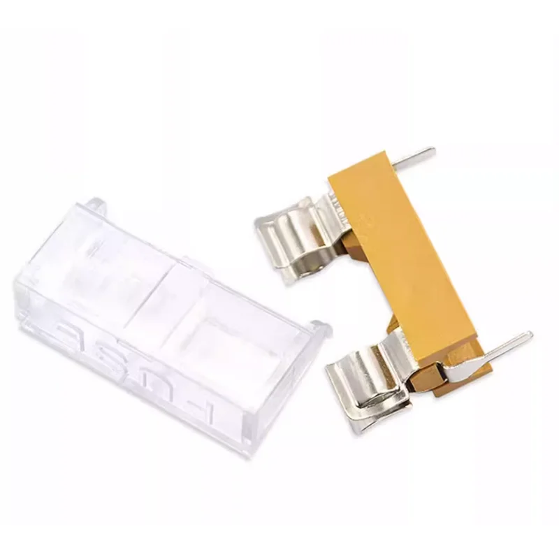 10 Stück 5 x 20 mm/6 x 30 mm Sicherungshalter mit transparenter Abdeckung, Sicherungskasten, hochwertiger Sicherungshalter