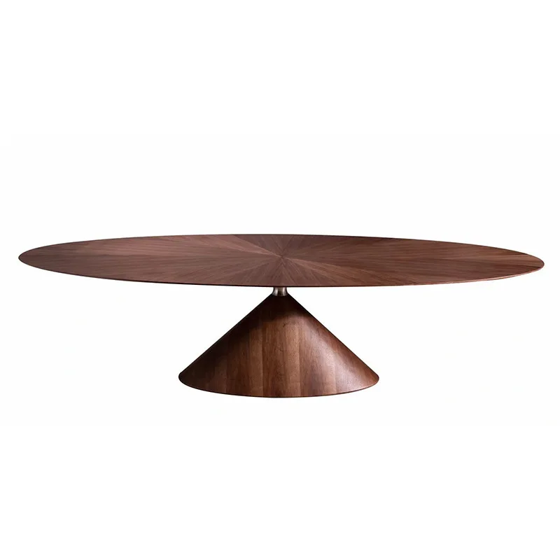 

Internet celebrity UFO dining table Italian designer Tianping All solid wood villa B & B large flat floor minimalist desk