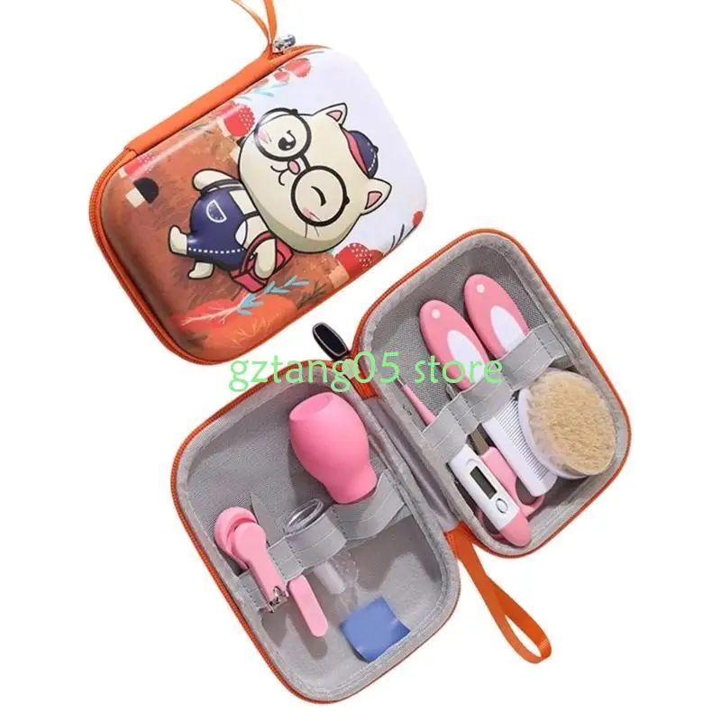 

57EE Comprehensive Baby Care Set Feature Thermograph and Nails Trimmer Nose Sucker for Parents of Children Aged 0-3 Year