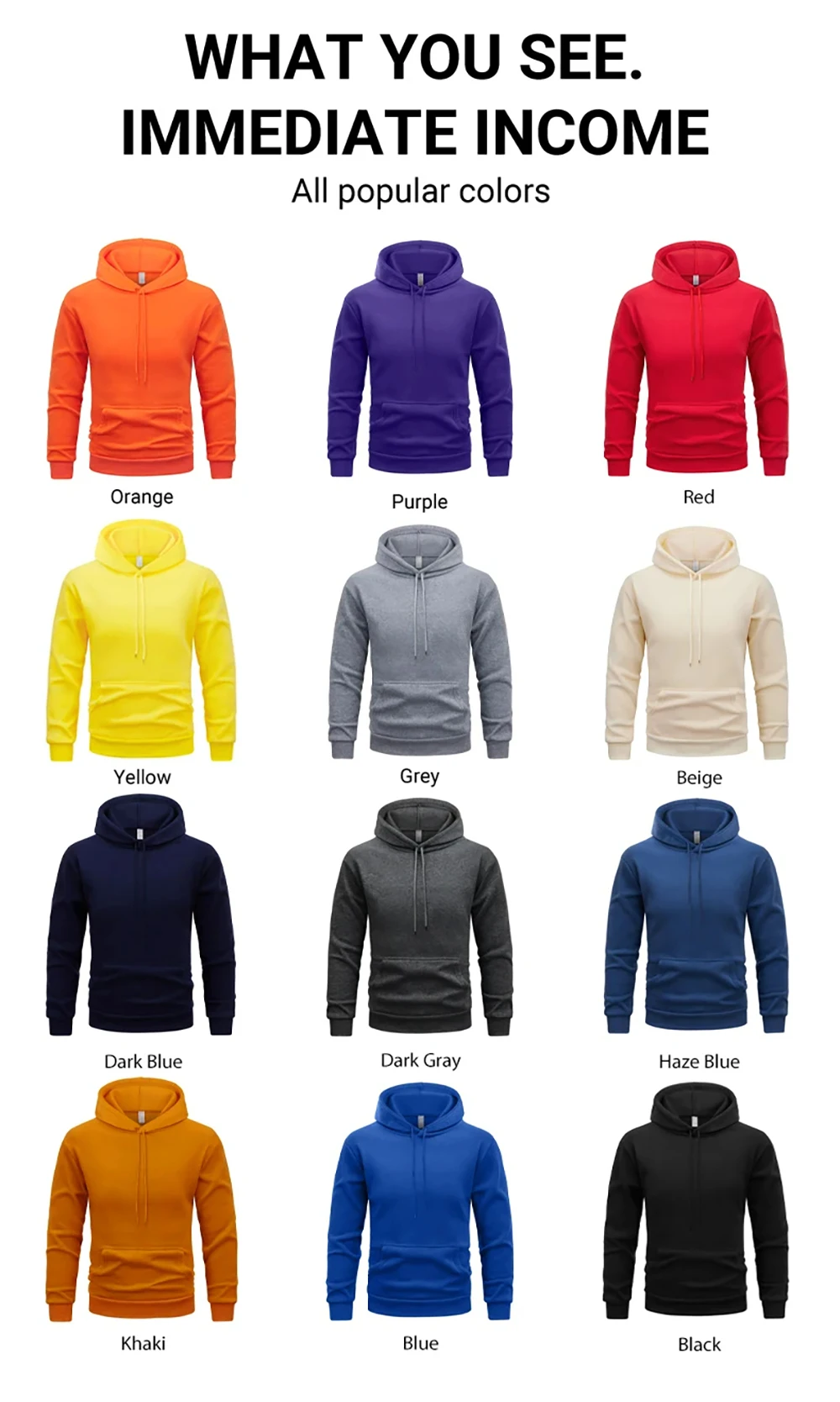 Herbst Casual frauen Solide Hoodie Komfortable Stretch Sweatshirts Lose Tasche Warme Kleidung Mode Straße Weibliche Pullover – Detail 7