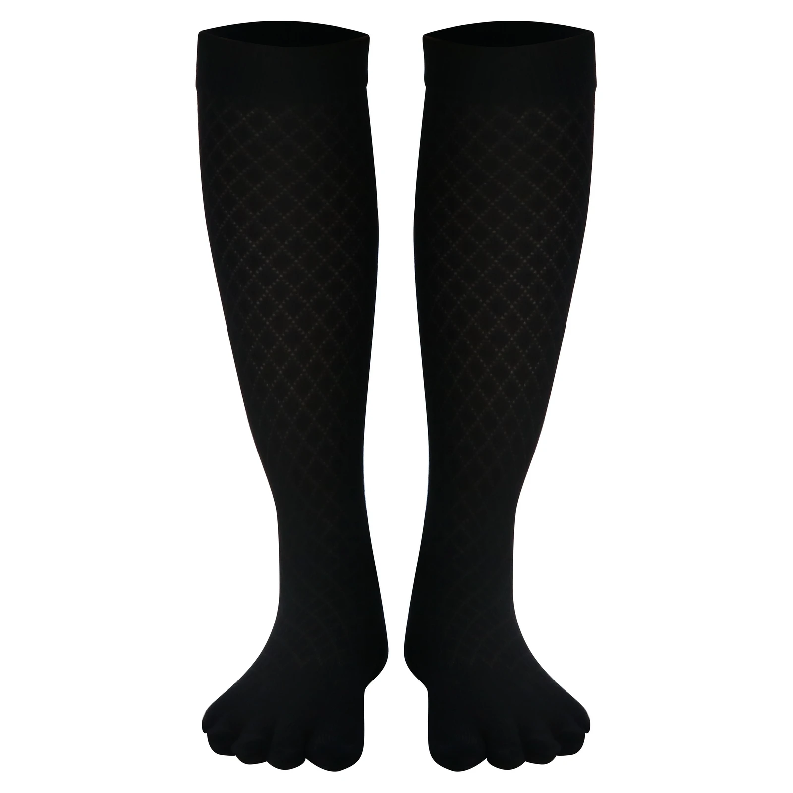 

1 Pair Cotton Separated-toes Stockings Women Five Finger Long Tube Socks Solid Color Breathable Socks Durable winter warm Socks