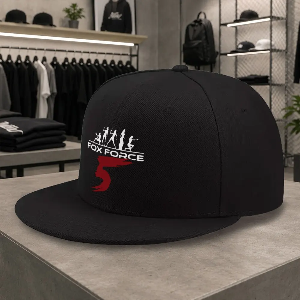 New Fox Agent 5 Unisex All-Match Flat Brim Baseball Cap, Hip-Hop Cap, Suitable for Short Trips, Home Daily Matching, Trendy Stre