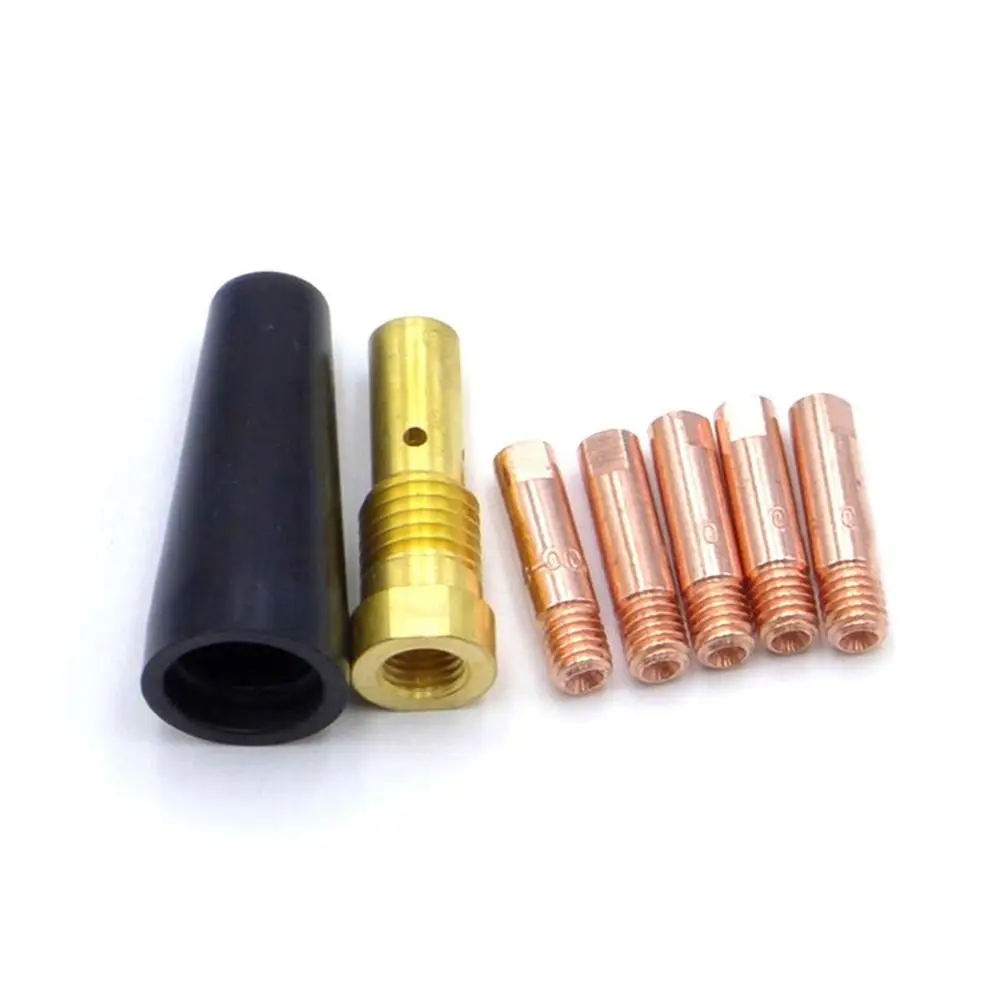 7PCS Welding Accessories Argon Arc MIG Welder Gas Nozzle Welding Torch K3493-1 Gasless Nozzle Tips For Century FC90