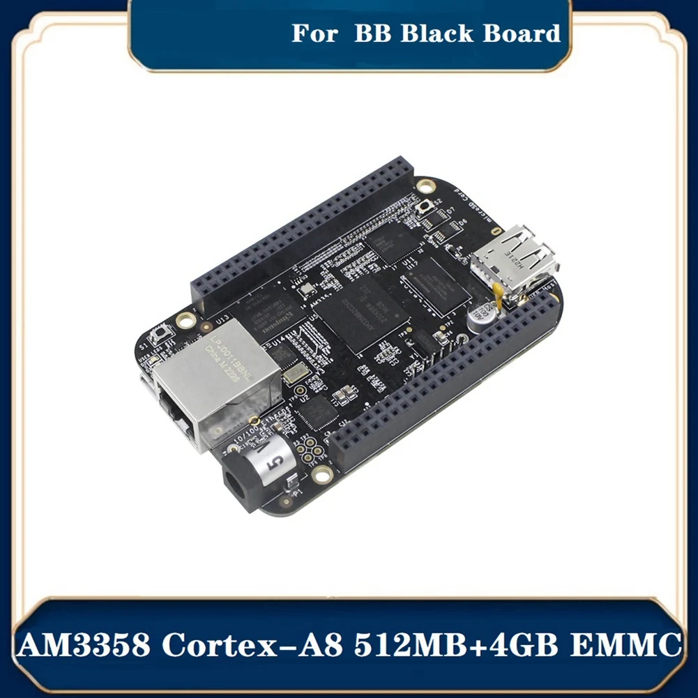 CH◆☆§For Beaglebone BB Black Embedded AM3358 -A8 512MB DDR3+4GB EMMC BB Black AI Linux ARM Computer Development Board~HOT SALE