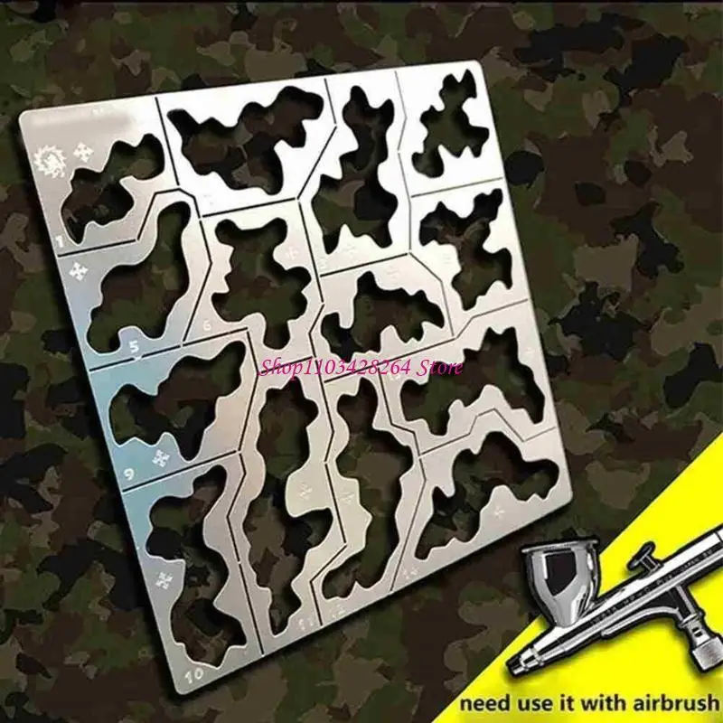 High Stencil Board Camouflage Sprays Plate For Model Crafting Stainless Steel Reusable Masking Plate Board