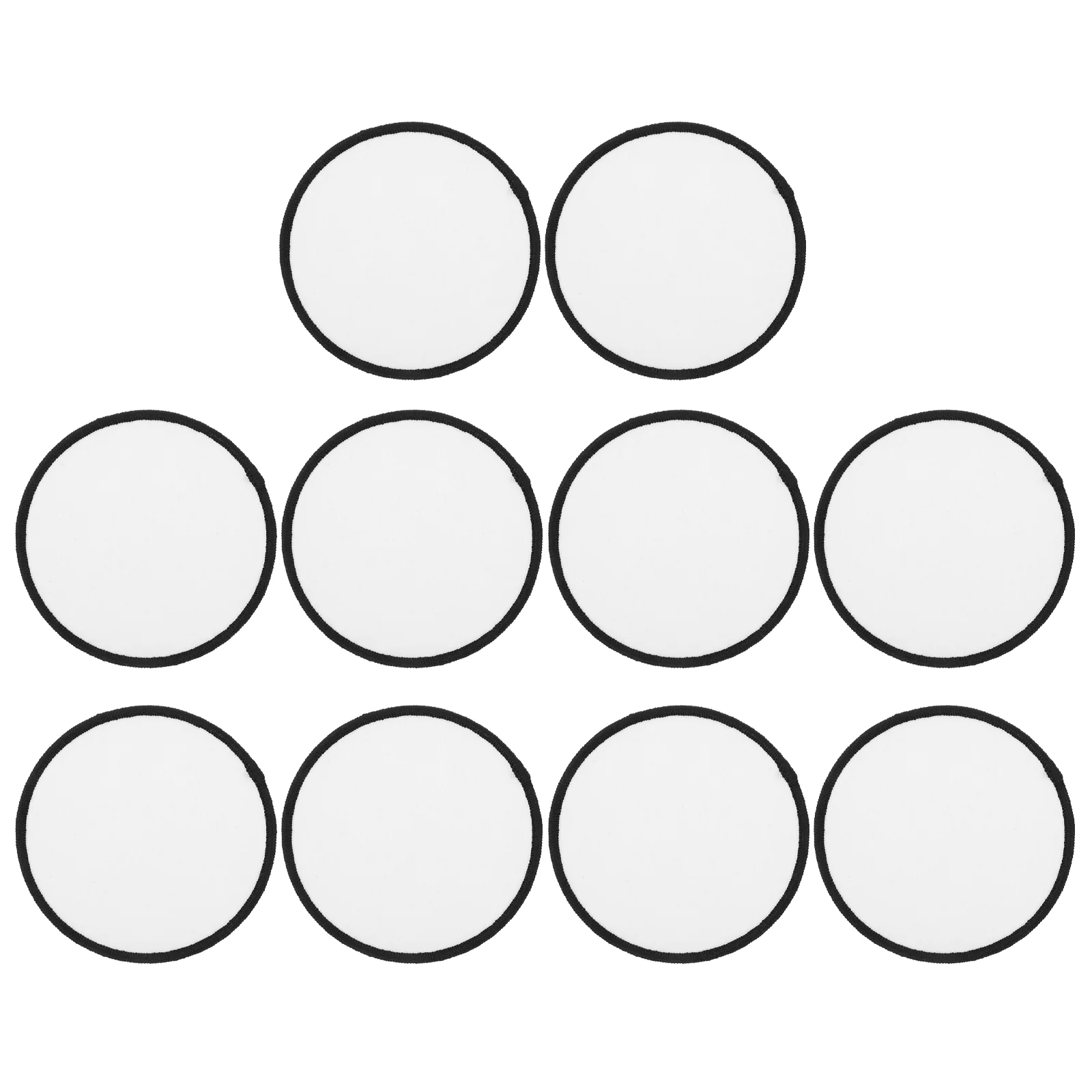 10 Pcs Sublimation Cloth Sticker Iron-on Embroidery Patch Apparel to Weave Patches Blank Non-woven Fabric